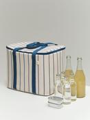 Cooler Bag - Outdoor Market - Beige W/Blue Stripe