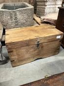 Chest W/Internal Carvings - Teak - Vintage Natural