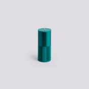Column Candle - Small - Green/Dark Green Large Check