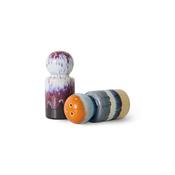 HKliving® 70s Ceramics - Pepper &amp; Salt Jar - Stargaze
