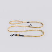 Dog Leash - Braided - Adjustable - Off-white/Ochre