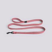 Dog Leash - Flat - Red/White Stripe