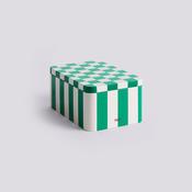 Tin Container - Small - Green/Off-white image