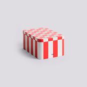 Tin Container - Small - Red/Off-white image