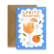 Greeting Card - Spritz Your Birthday - Aperol Birthday Card image