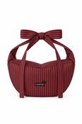 Shoulder Bag - Bow - Striped Red image