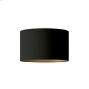 Lampshade - Cilindro - Black Cinette &amp; Gold