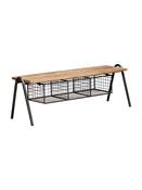 Bench W/Mesh Baskets