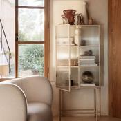 Cabinet - Vitrine - Reeded Glass - Cashmere image