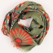 Scarf - Wool - Square - Khaki image