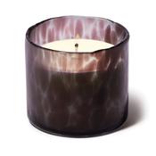 Luxe Hand Blown Black Bubble Glass Candle - French Linen &amp; Orris image