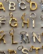 Letter Charm - Paige - Sterling Silver image