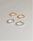Earrings - Sleeper Huggies - 'Phoebe' Pavé