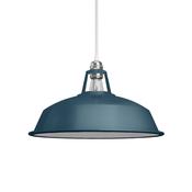 Harbour Lamp Shade - Enamelled Metal - Petrol Blue