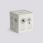 Dog Food Storage Tin - Large - Blue/White