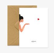 Greeting Card - Bisous