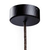 Ceiling Rose - Mini Cylindrical - Dark Wood Finish