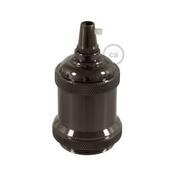 Bulb Holder W/Shade Rings  - E27 - Aluminium - Bronze Antique