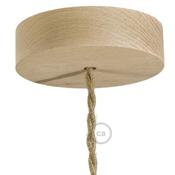 Ceiling Rose - Natural Wood - Flat