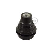 Bulb Holder W/Shade Rings -  E14 - Thermoplastic - Black Bakelite