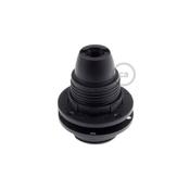 Bulb Holder W/Shade Rings -  E14 - Thermoplastic - Black