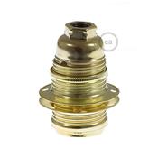 Bulb Holder W/Shade Rings - E14 - Metal - Brass