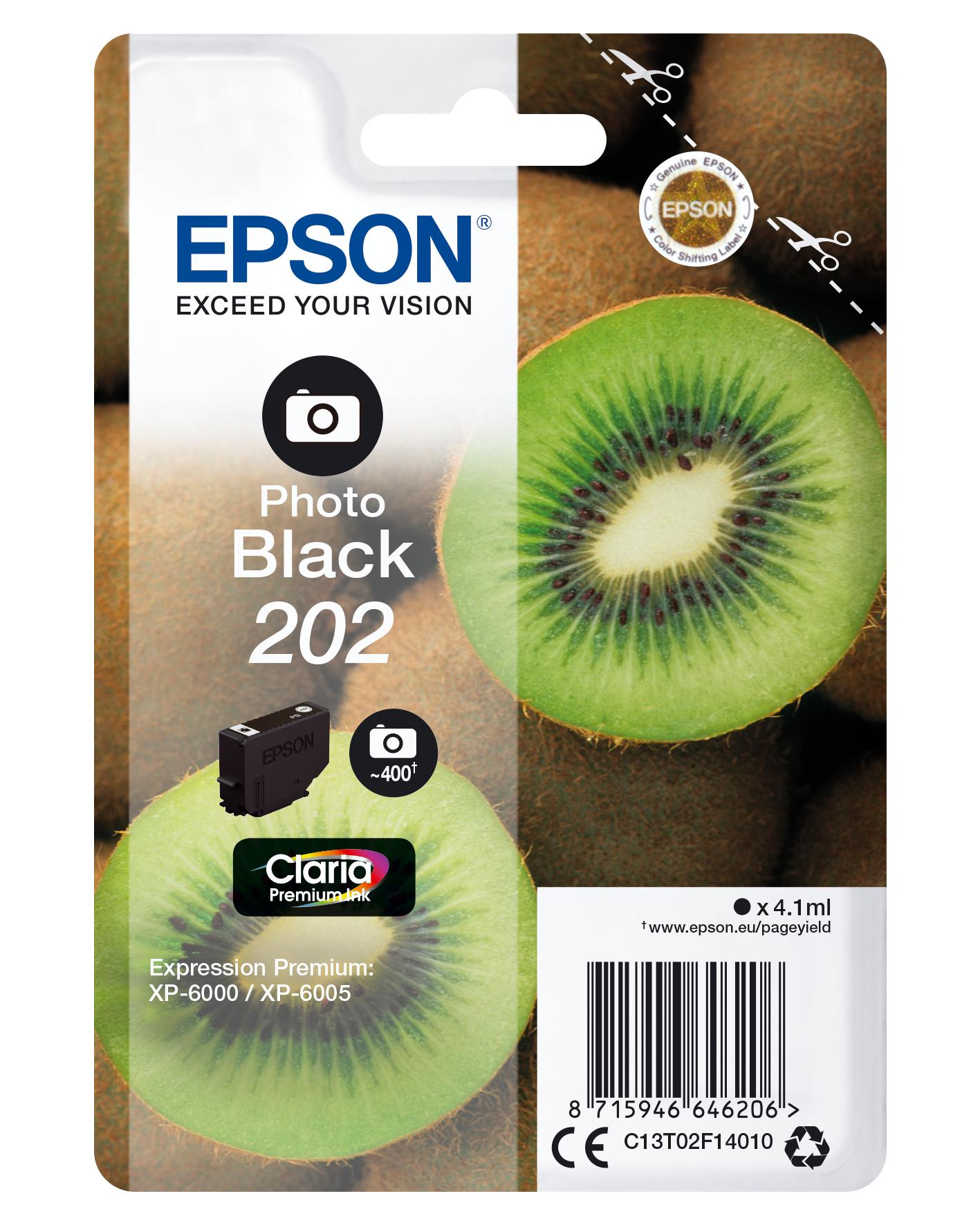Epson Photo Black 202 Claria Premium Ink 4ml 400 pages