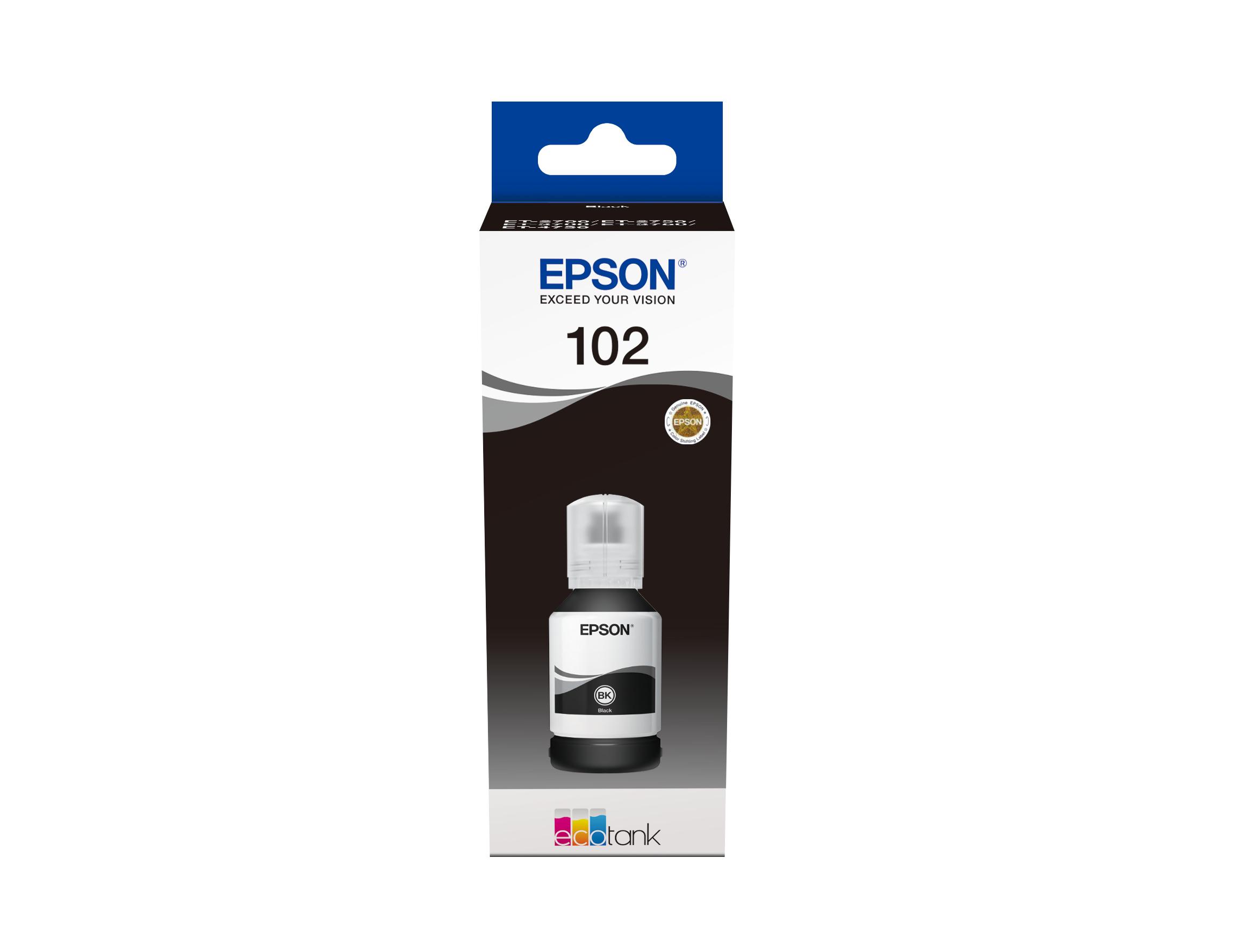 Epson 102 Black Ink Bottle 127ml