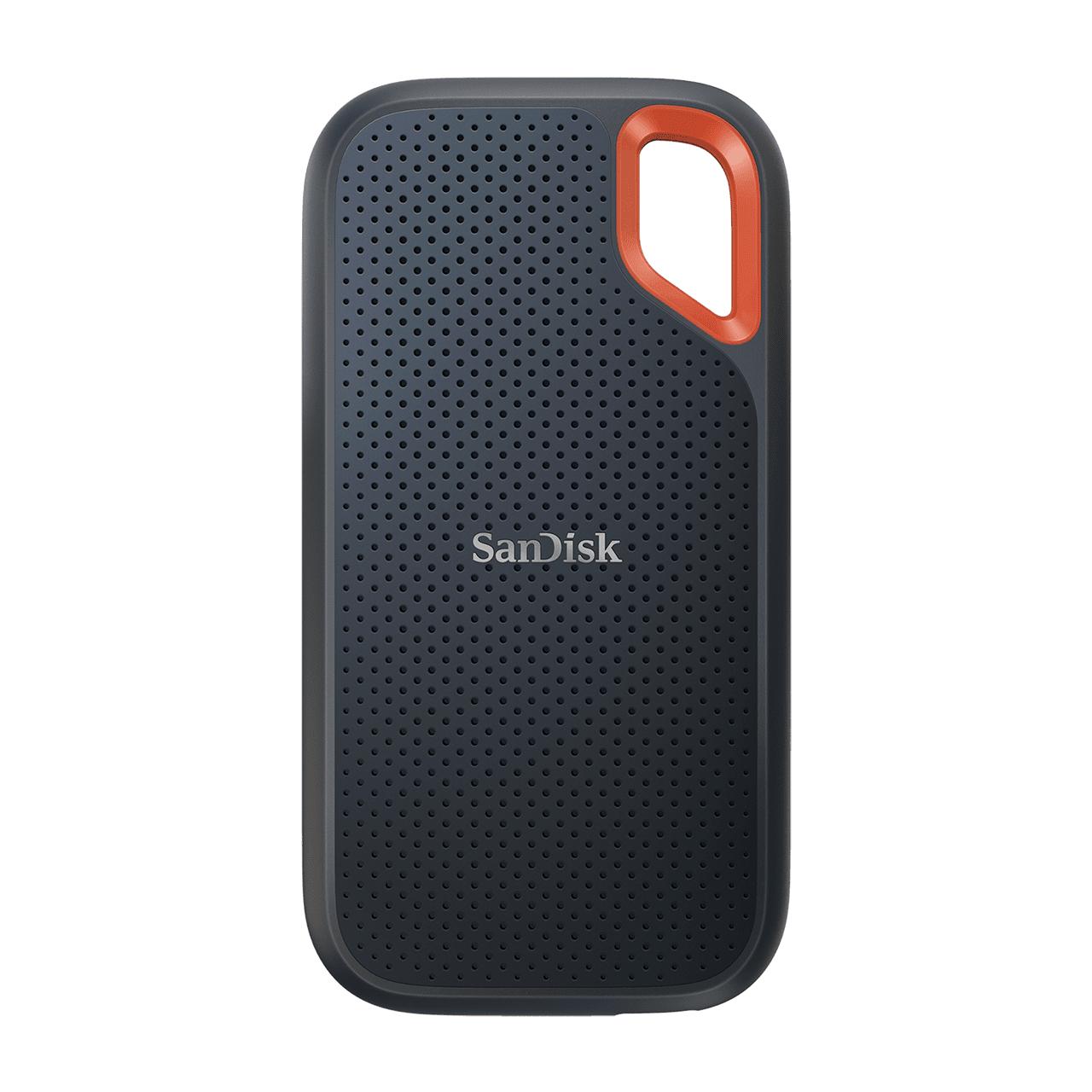 SanDisk Extreme Portable SSD V2 4TB External SSD USB-C 3.2 Gen 2 1050MB/s Read Speed Drop-proof IP55 Rated Password Protection Blue Black