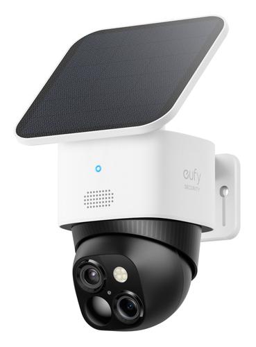 Eufy S340 Security Camera Dual Lens 2K Pan Tilt Zoom Solar Panel Wireless 360° Surveillance