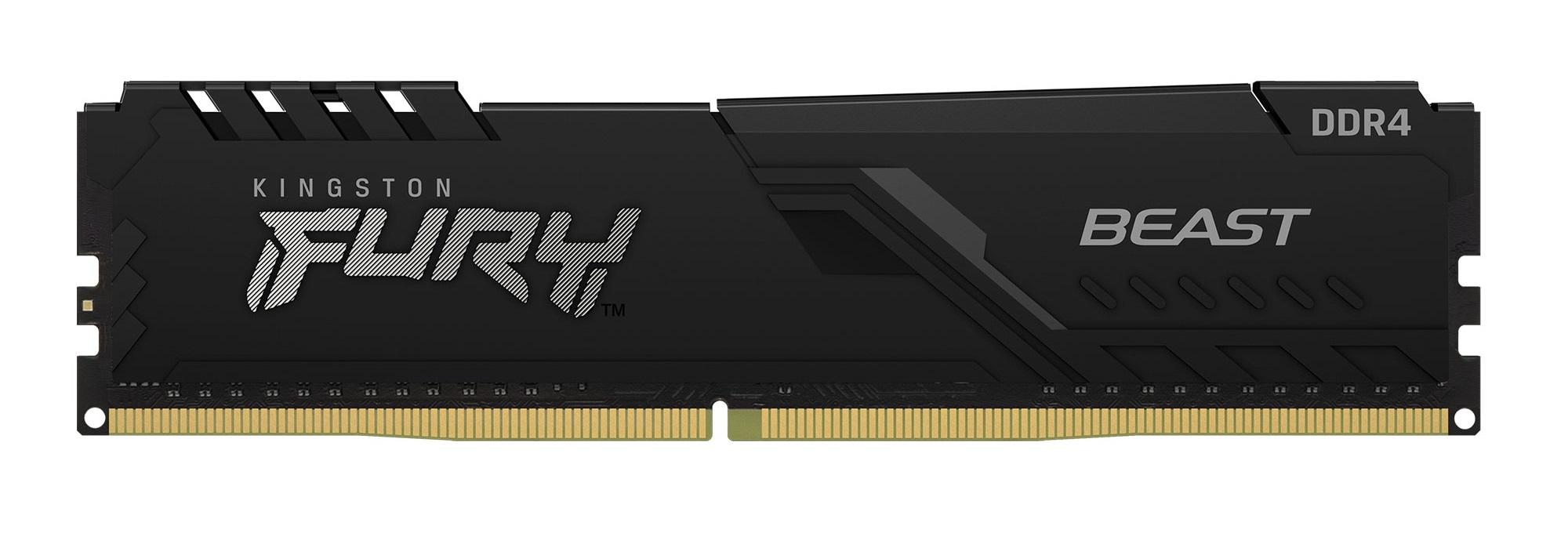 Kingston FURY Beast 32GB DDR4-3200 CL16 DIMM Black RAM with Intel XMP