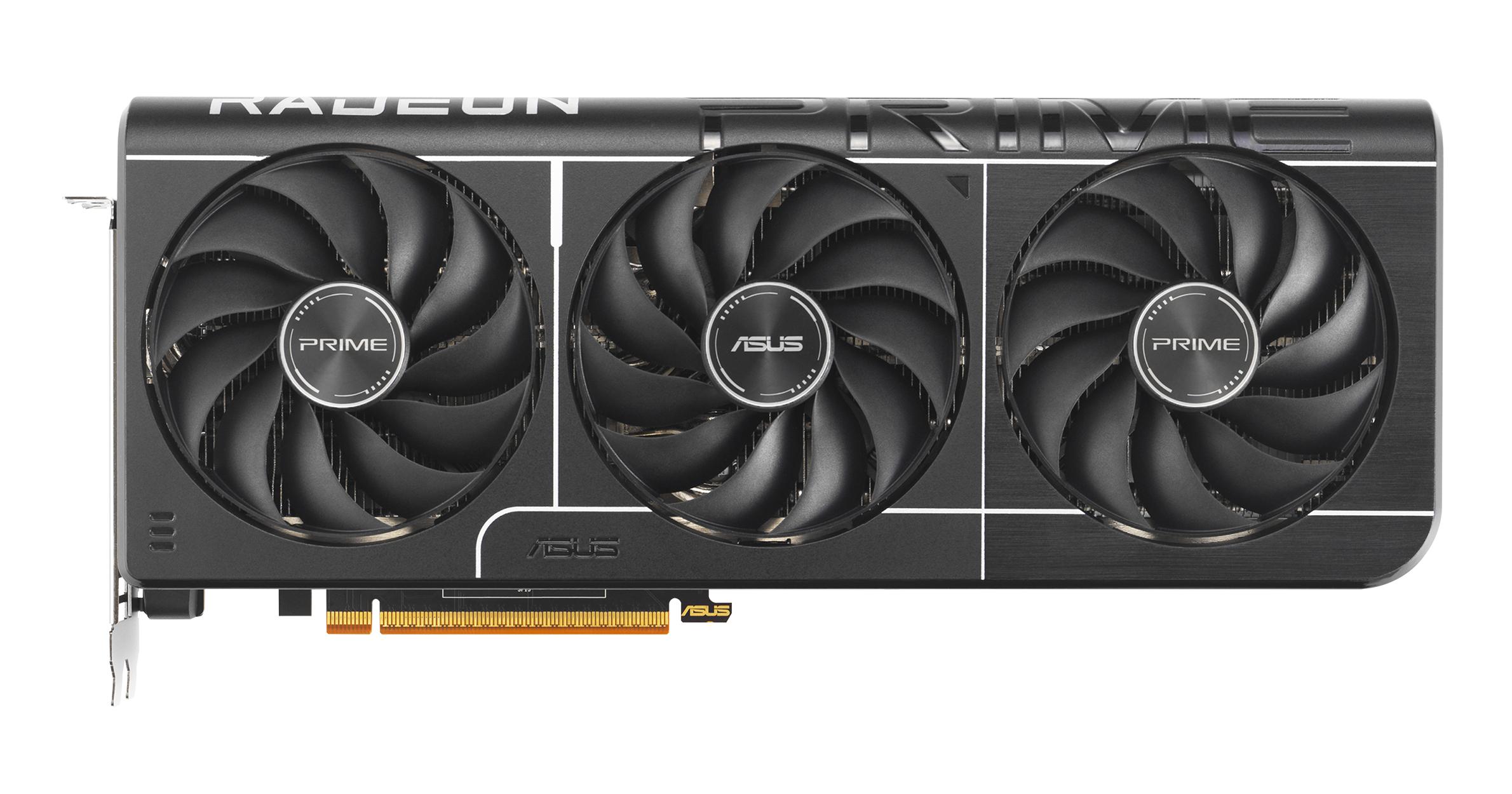 ASUS Prime Radeon RX 9070 OC 16 GB GDDR6 Graphics Card Triple Fan 2.5-Slot 7680 x 4320 pixels PCI Express 5.0 3584 Stream Processors 4 Max Displays 1 Year Warranty