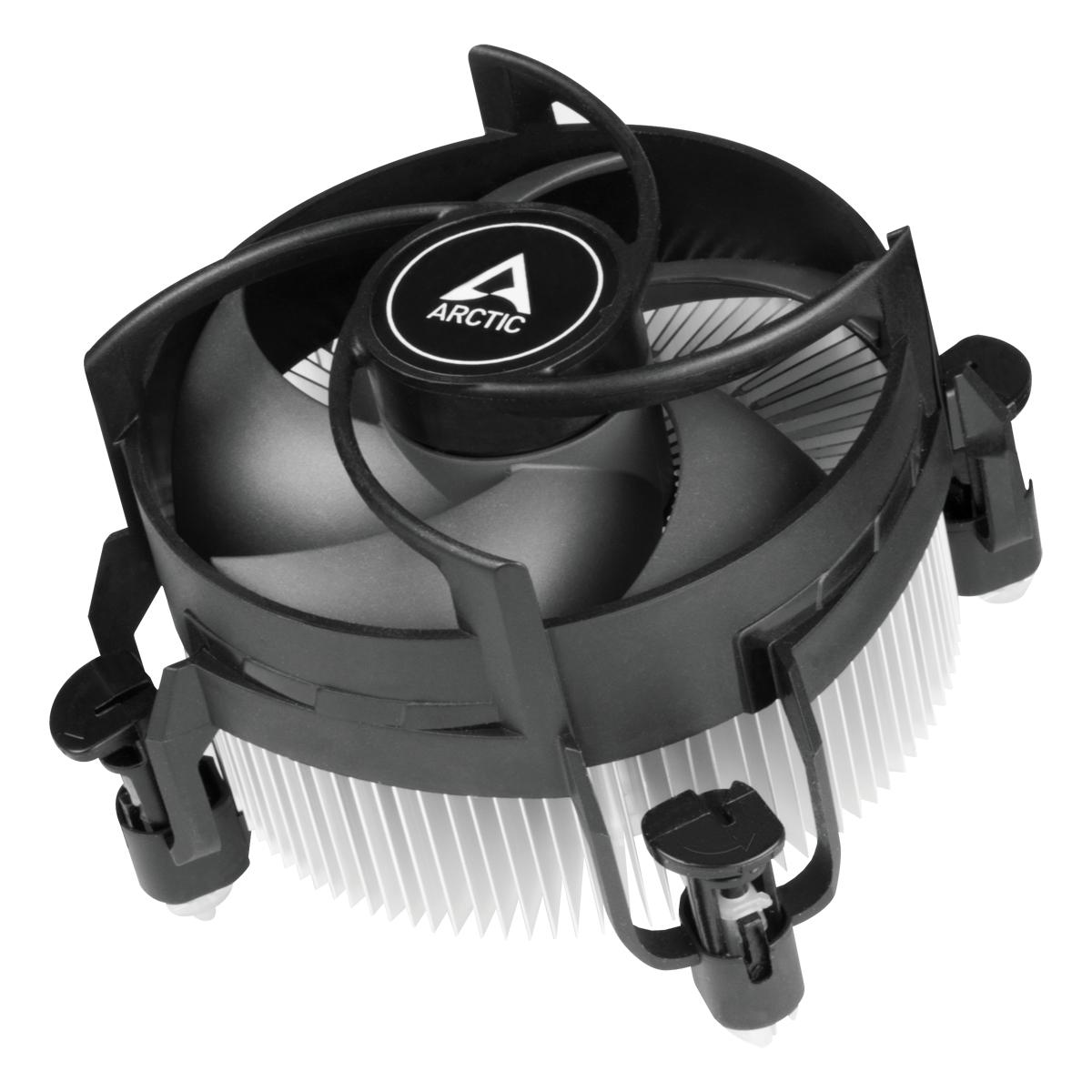 Arctic Alpine 17 CO CPU Cooler Black Silver 92 mm Fan LGA1700 Socket 100W TDP 250-2700 RPM Push-pin MX-4 Paste