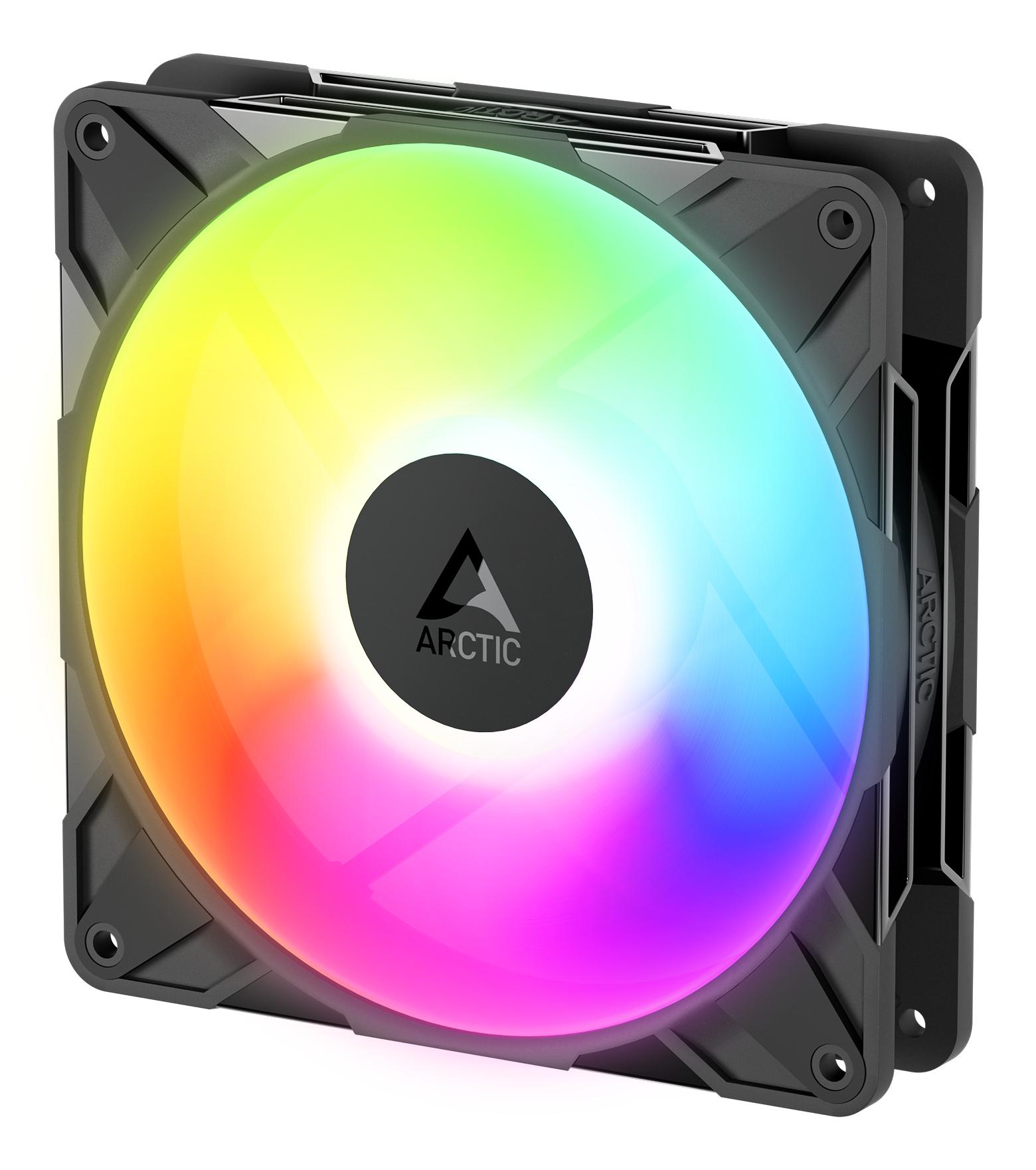 Arctic P14 Pro Reverse A-RGB PWM Case Fan, Black, Single Pack, Size 140 mm, RGB Lighting, Arctic Logo