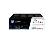 U0SL1AM | HP 131A Multipack of Colour Toners 1 x Cyan Magenta &amp; Yellow 1800 pages image