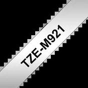 Brother TZE-M921 Labelling Tape Black on Metallic 9mm W 8m L image