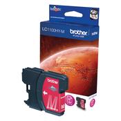 Original Brother LC1100HYM Magenta ink prints up to 750 pages contains 10ml of ink LC-1100HYM