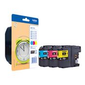 Brother LC125XLRBWBP ink cartridge 3 pcs Original Cyan Magenta Yellow image