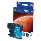 Original Brother LC1100HYC Cyan ink prints up to 750 pages contains 10ml of ink LC-1100HYC image