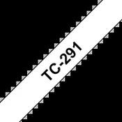 Brother TC-291 Labelling Tape Black on White 9mm W 7.7m L image