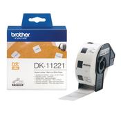Brother DK-11221 Square Paper Label Black on White 23mm W x 23mm L 1000 labels per roll image