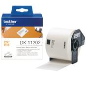 Brother DK-11202 Shipping Labels Black on White 62mm W 100mm L 300 labels per roll image