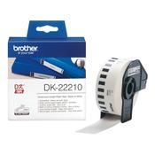 Brother DK-22210 Continuous Paper Tape Black on White 29mm W x 30.48m L image