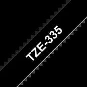 Brother TZE-335 Labelling Tape White on black TZ image