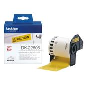 Brother DK-22606 Yellow Continuous Film Tape 62mm W 15.24m L image