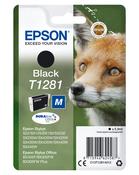 Original Epson T1281 C13T12814012 Ink cartridge black 170 pages 6ml image