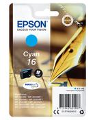 Original Epson 16 C13T16224012 Ink cartridge cyan 165 pages 3ml image