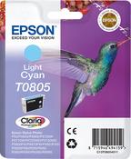 Original Epson T0805 C13T08054011 Ink cartridge bright cyan 330 pages 7ml image