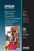 Epson Value Glossy Photo Paper - 10x15cm - 100 sheets image