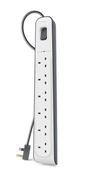 Belkin BSV603AF2M surge protector White 6 AC outlets 2 m